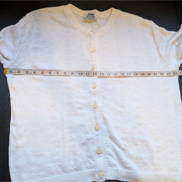 Northern Reflections Women Cardigan Sweater Knit Hearts Flower Oversized Large - Picture 5 of 10